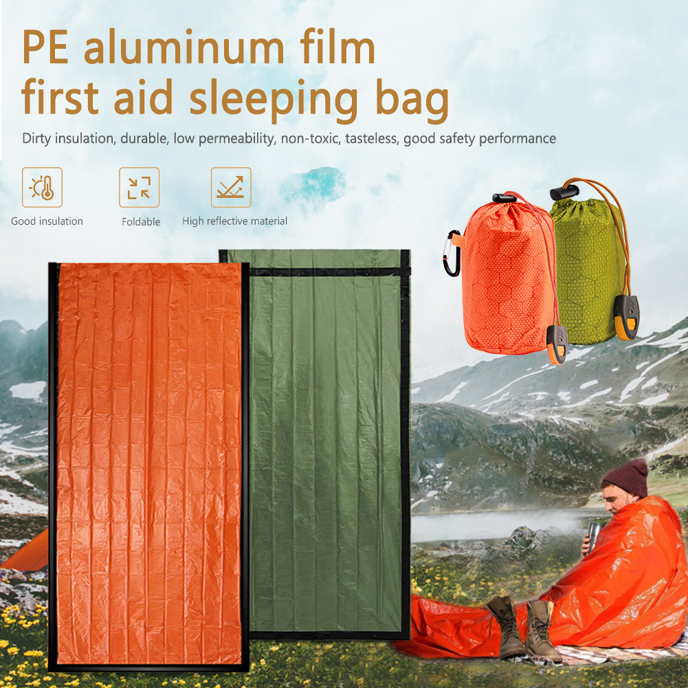 Bivy Bag Emergency - Kantong Tidur Termal Portabel, Alas Tidur,