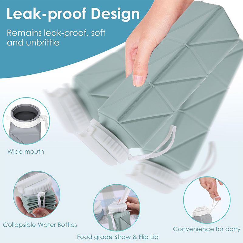 Gelas botol air dapat dilipat, - Water Bag Collapsible ulasan dan harga