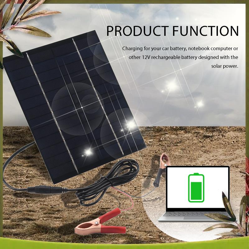 AB98-5.5W 12V Papan Pengisi Da - Solar Emergency Charger ulasan dan harga